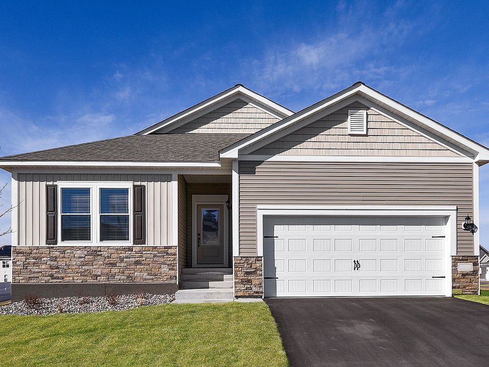 The Noble is a beautiful single story home with siding.
