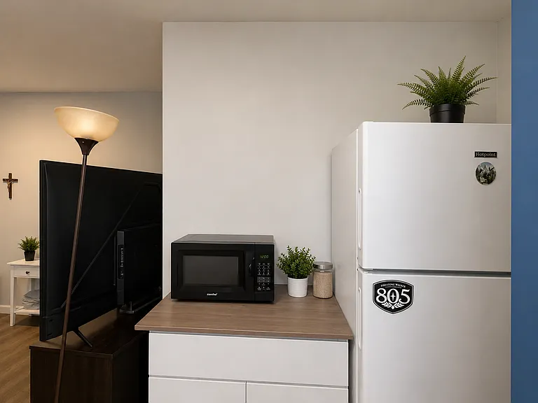 Studio with kitchenette