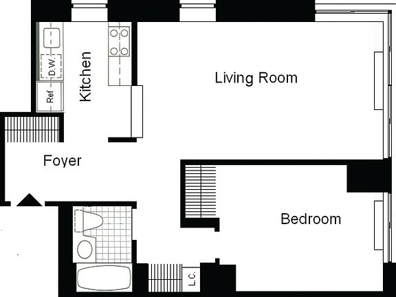 2nd image of 235 W 48th St APT 23C