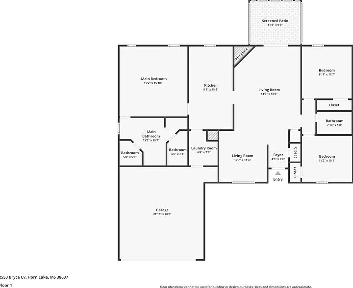3 bed, 2.0 bath, 1518 sqft, $1,700 — Photo 2