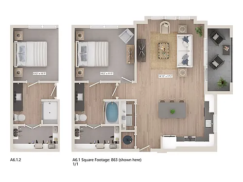 Floor plan A612