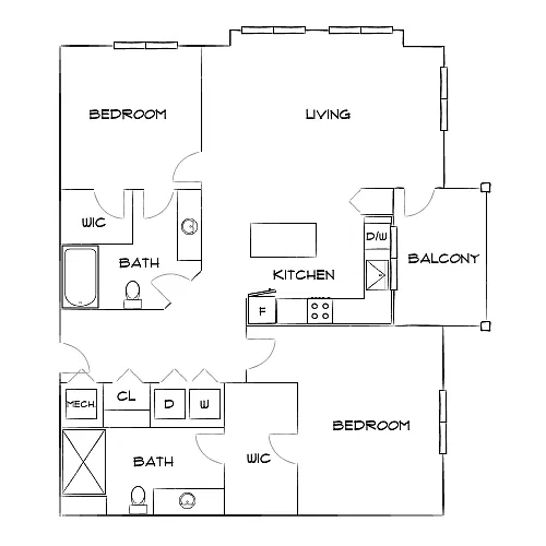 Floor plan Design 2B