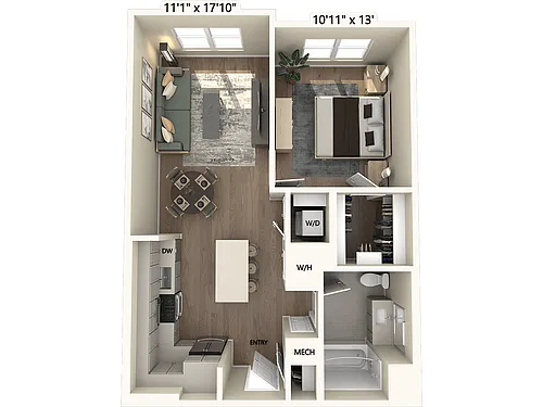 Floor plan A1m2-Upgrade