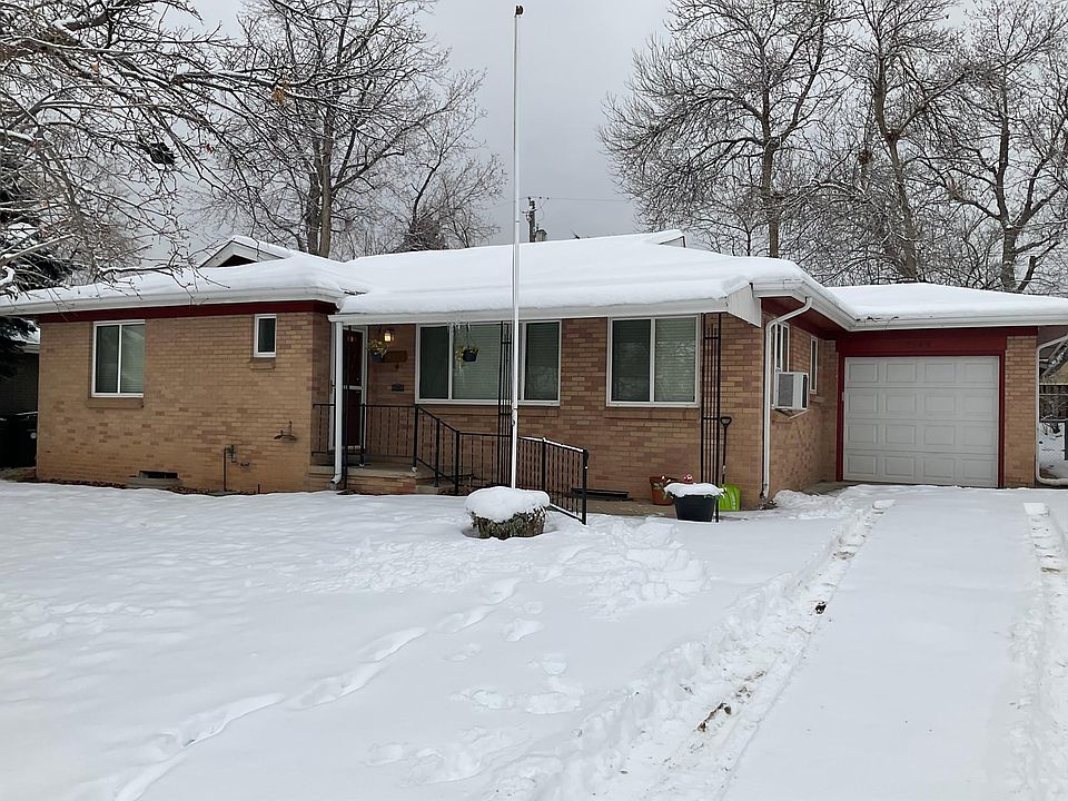 Front yard, garage
