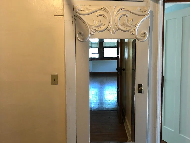 Decorative door in dressing room