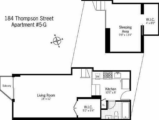 2nd image of 184 Thompson St APT 5G