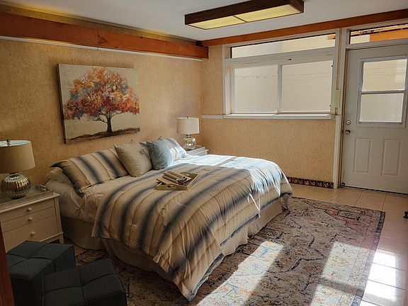 bedroom (shown with king sized bed)