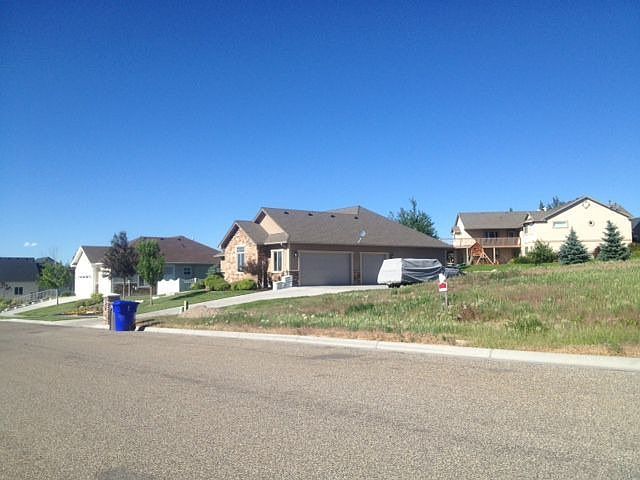 North end of lot