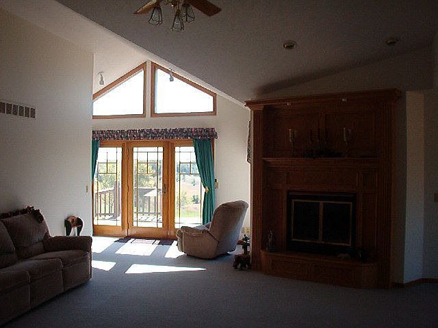 Great room lookind south to 