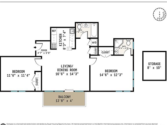 2nd image of 342 Bedford Ave APT 3C