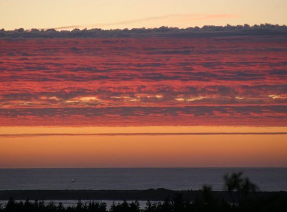 Sunset, view from house