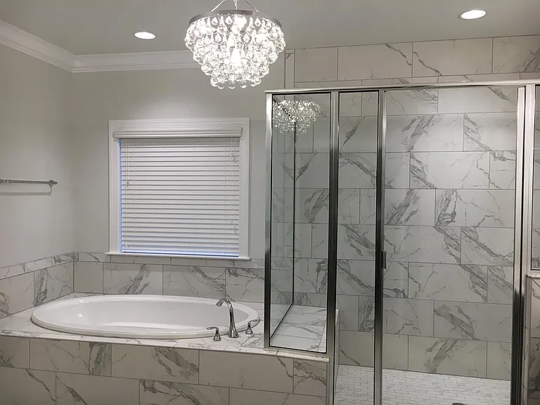 Master bath with tiles