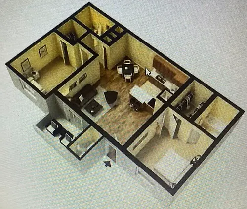 Floor plan 2 Bedroom 2 Bath- rennovated