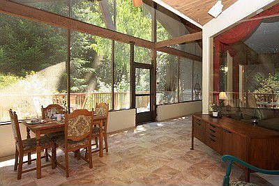 Screened, finished porch