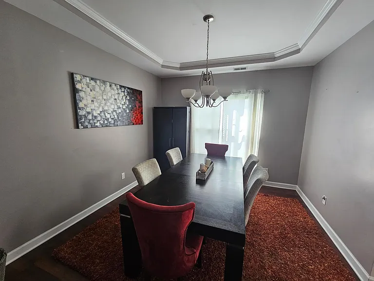 Spacious dining room