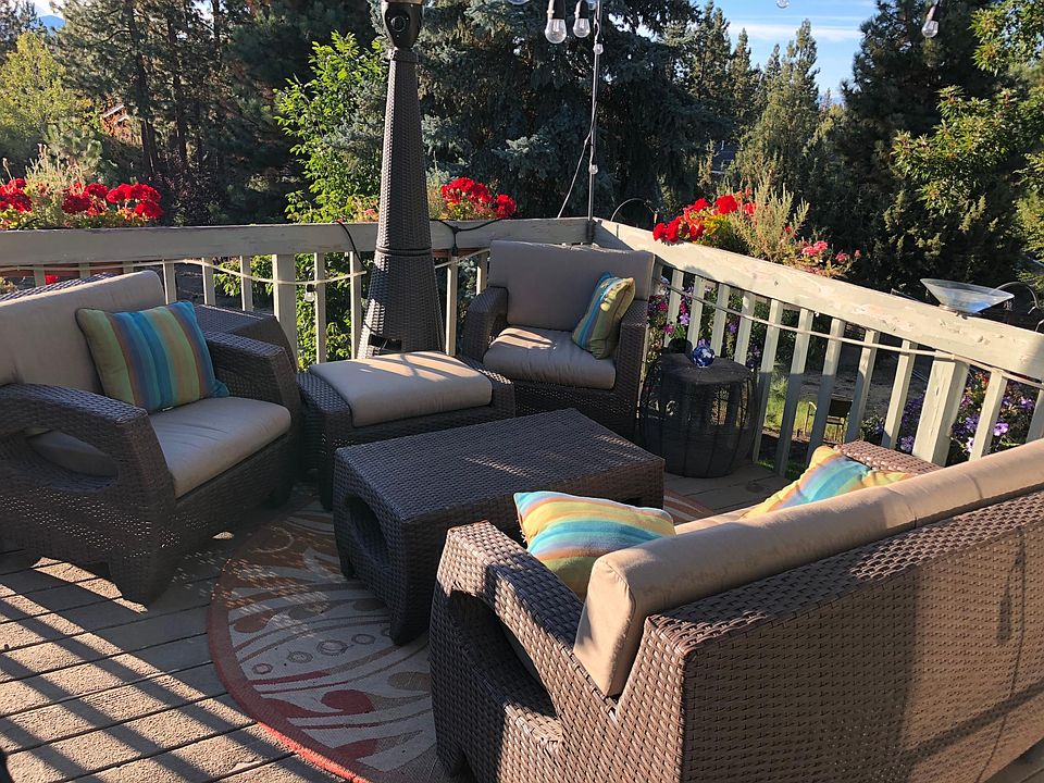 Deck off kitchen. Lots of sunsets from here. Great spot to throw the ball for the dog in the yard. Great spot to watch the kids play in the yard. So relaxing.