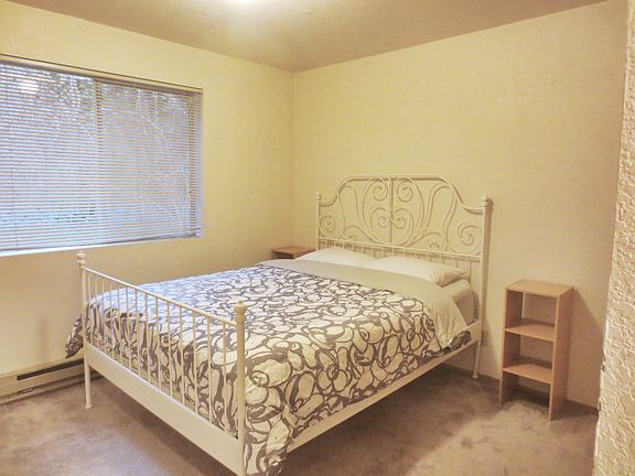 Second bedroom with another comfy memory foam queen mattress