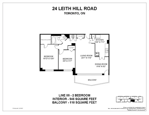 Floor plan 2 Bedroom