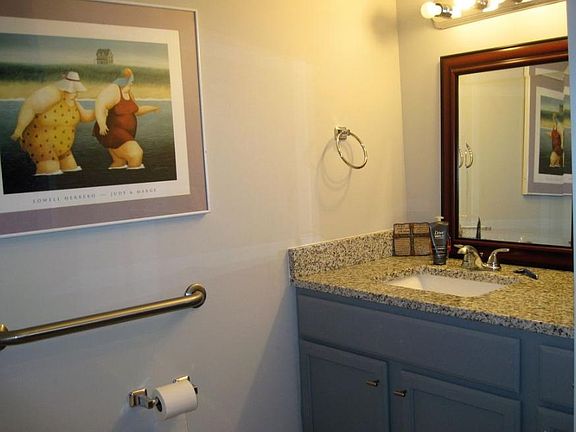 One of the newly remodeled 3 and 1/2 baths