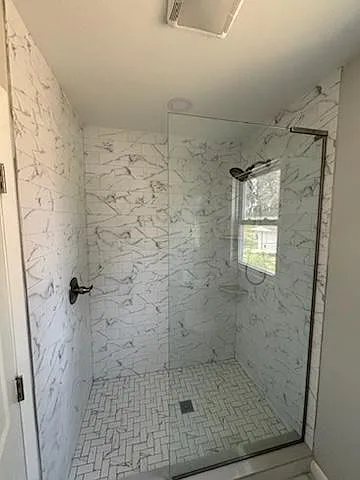 custom large shower primary bathroom