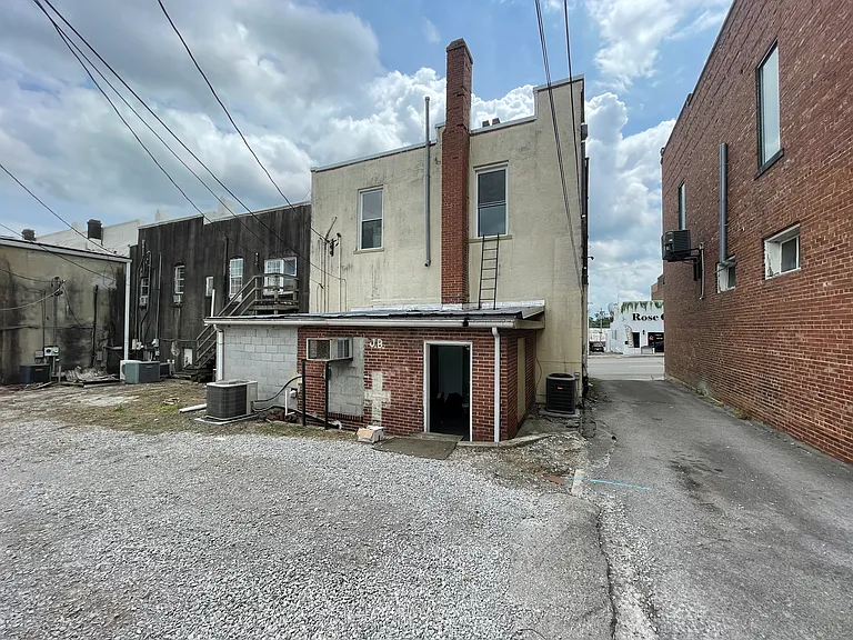 Rear view of the building.