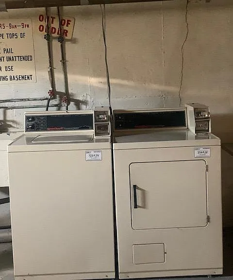 Coin laundry machines available