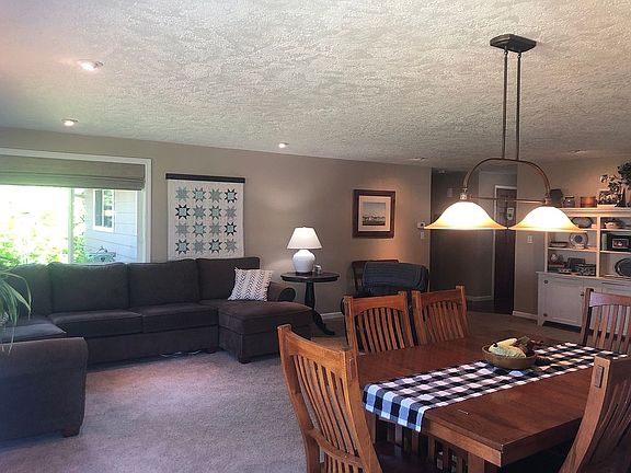 Family room and dining area