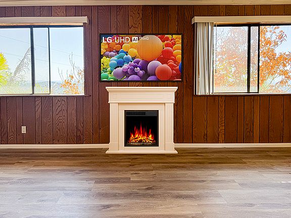 Fireplace included, add your TV.