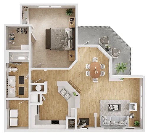Floor plan A1C