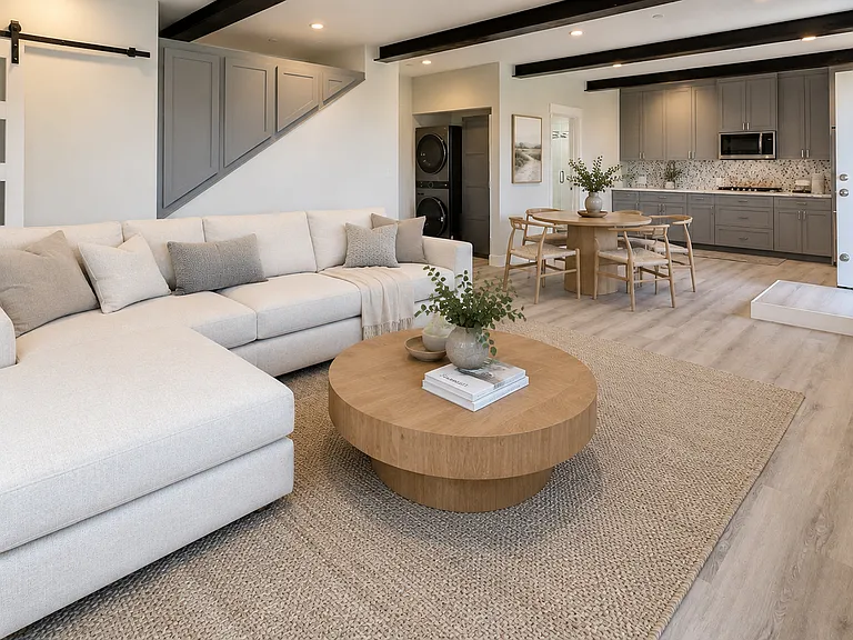 Cozy living room (virtually staged)