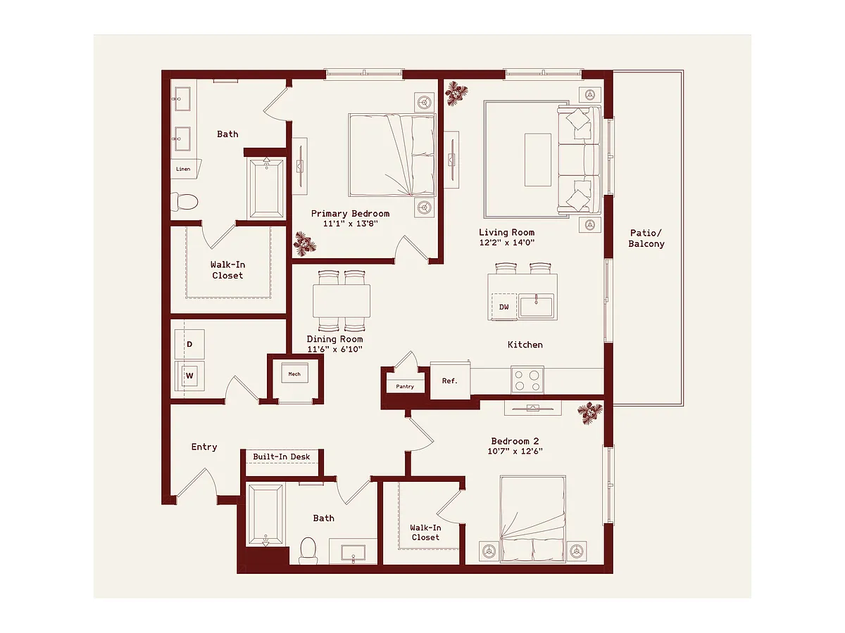 Floor plan Bernard