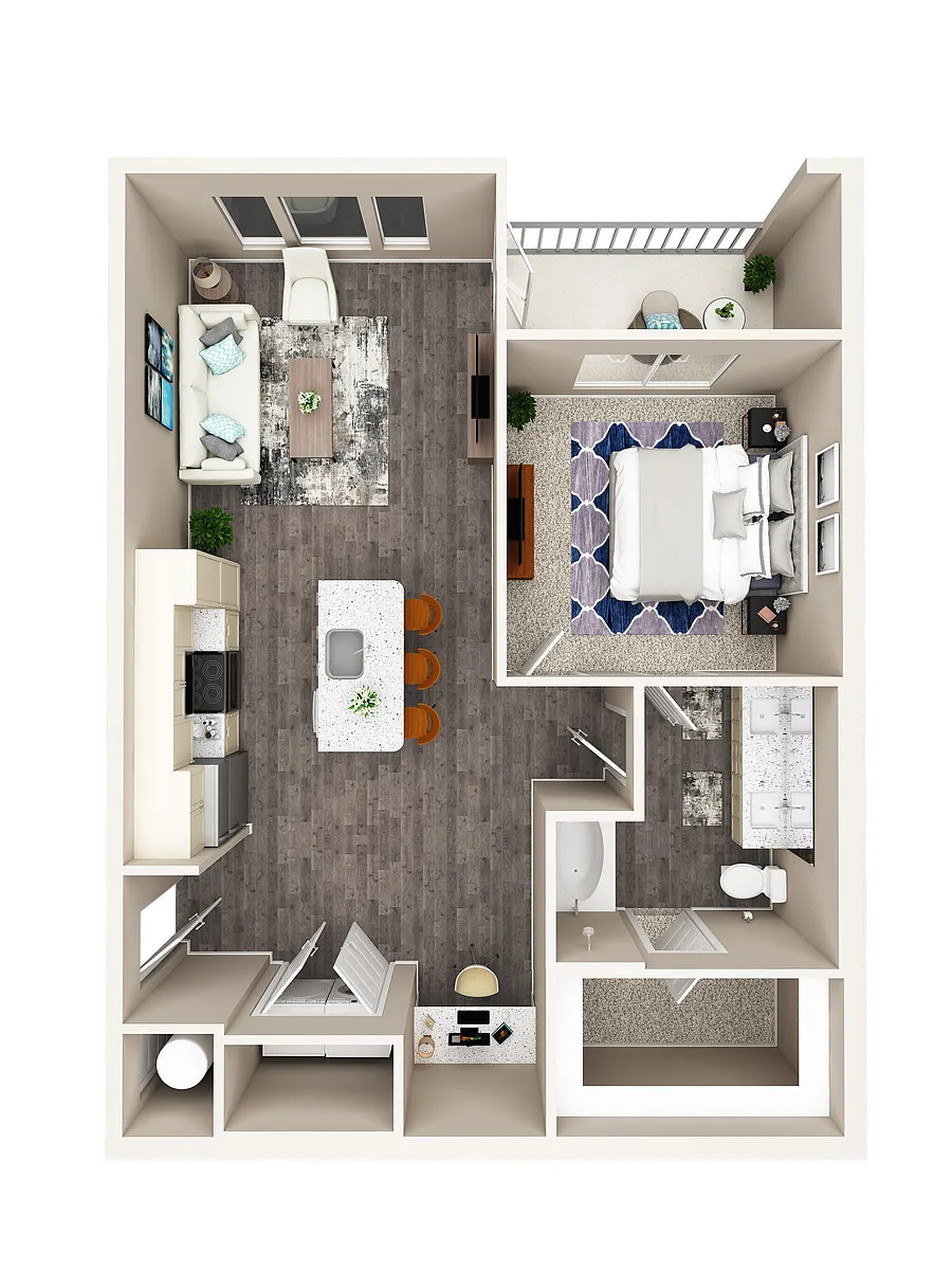 Floor plan 1B
