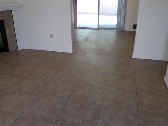 New tile flooring