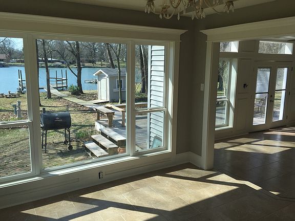 Looking out the dining room.