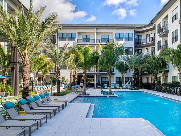 Lounge with friends on the pool deck