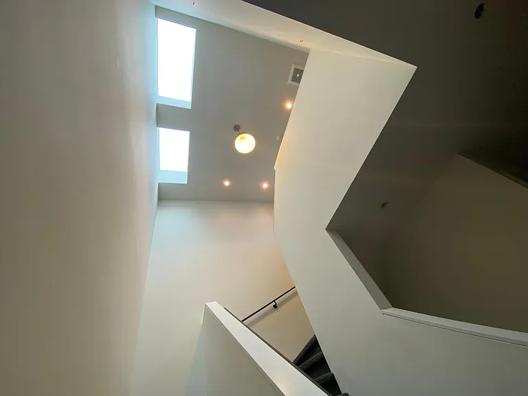 Stairway w/ sky lights