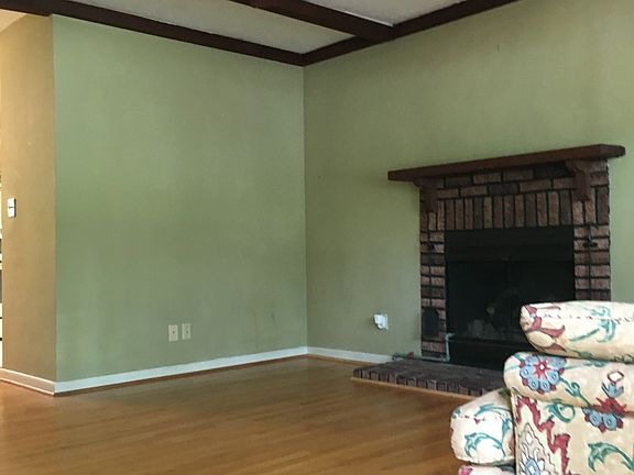 Living room with fireplace