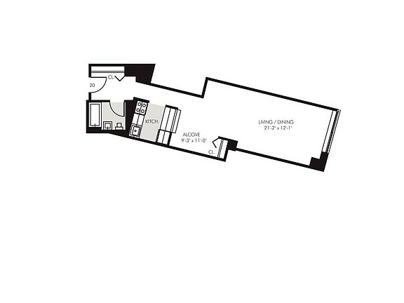 2nd image of 45 Wall St APT 1020