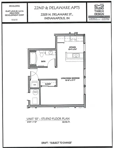 Floor plan Studio