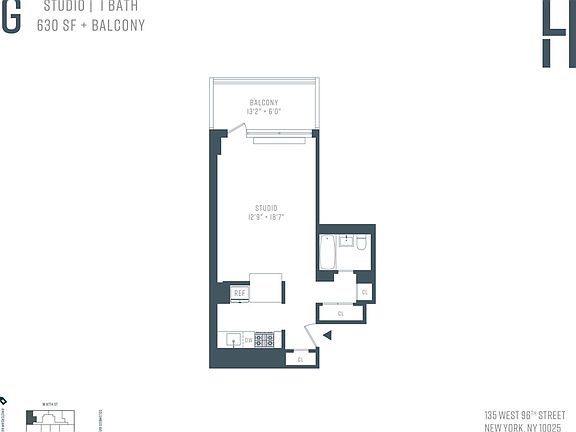 2nd image of 135 W 96th St APT 9G