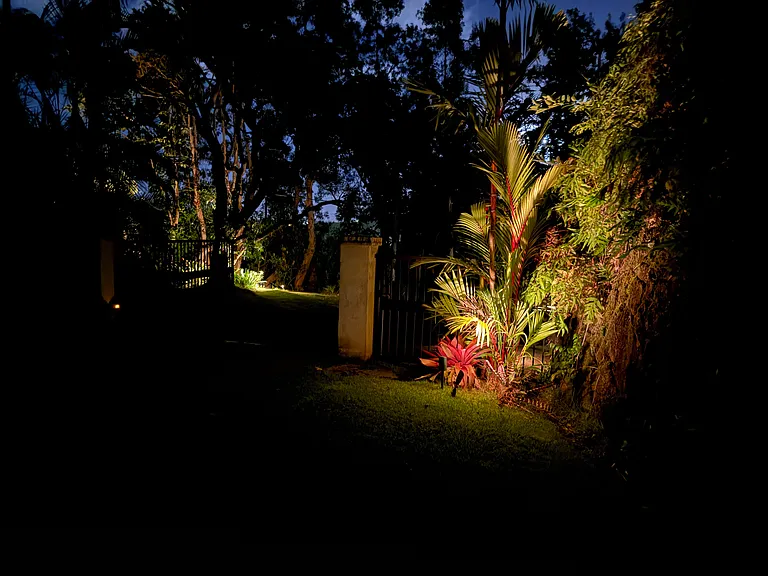 property entryway at night