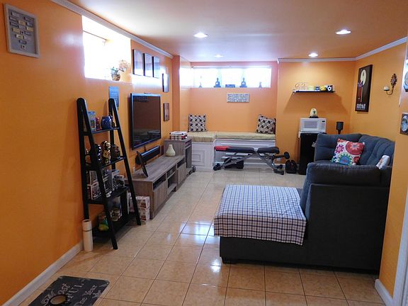 Family room in basement 