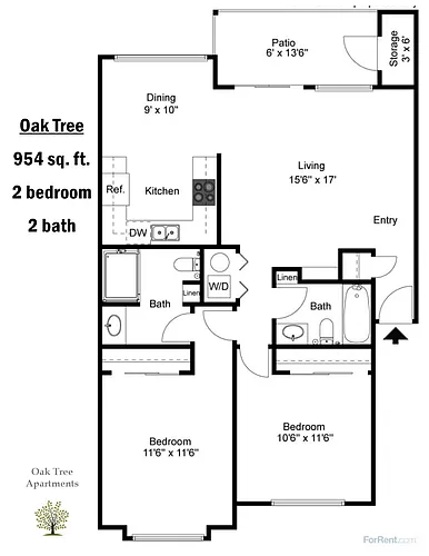 Floor plan OT 2x2