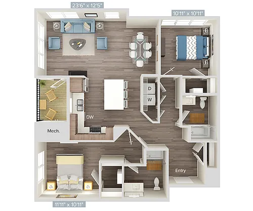 Floor plan B7-1243