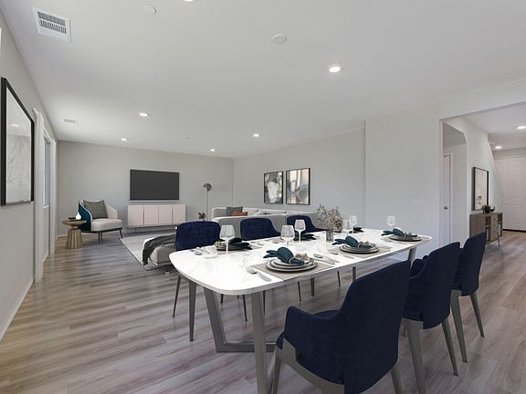 Residence 4 great room modeled at a nearby Meritage community.