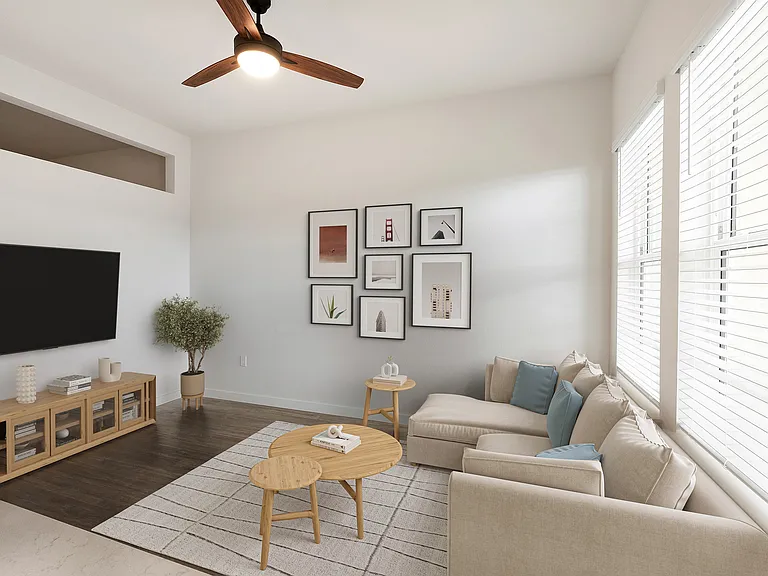 Staged Alcove Living Area