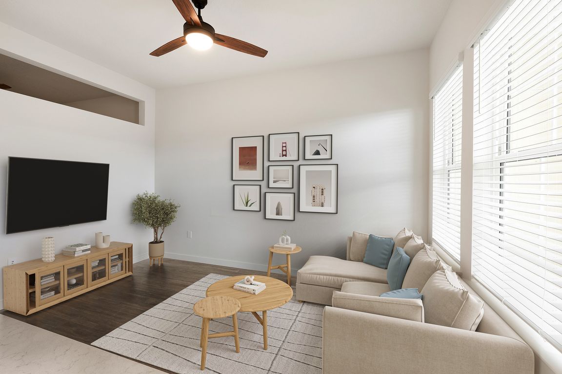 Staged Alcove Living Area