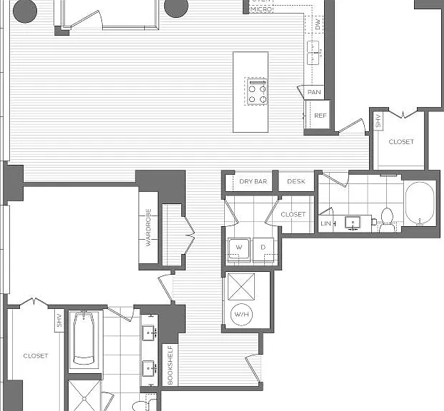 U - 2 Bedroom / 2 Bath U - 2 Bedroom / 2 Bath