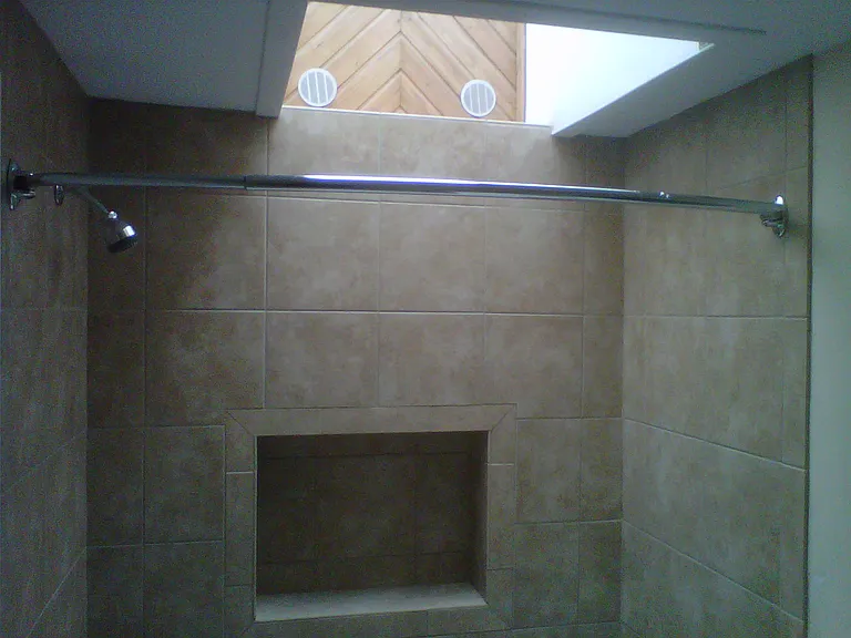 Not the best picture, but showcases the shared bathroom skylight above shower.
Give great natural light in the bathroom.