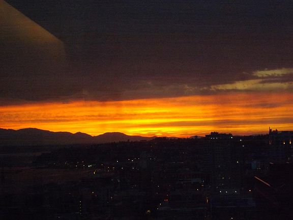 Bedroom window west Sunset